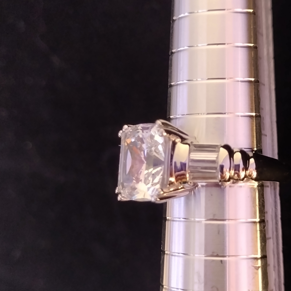 Cubic Zirconia Diamond Ring Size 5 3/4 Item #005